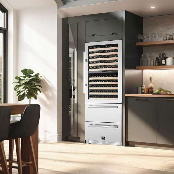 FORNO® Celano Alta Qualita 21.3 Cu. Ft. Stainless Steel Wine Column-10