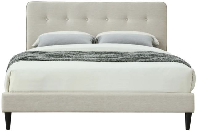 Bernards Amelia Beige Twin Panel Bed with USB Port-3