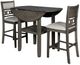 American Wholesale Furniture Gia 3-Piece Gray Counter Height Table Set-1