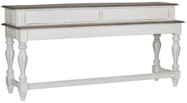 Liberty Furniture Magnolia Manor 4-Piece Antique White/Weathered Bark Console Set-2