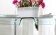 Furniture of America® Richfield II Glass Top Counter Height Table with Silver Legs-3