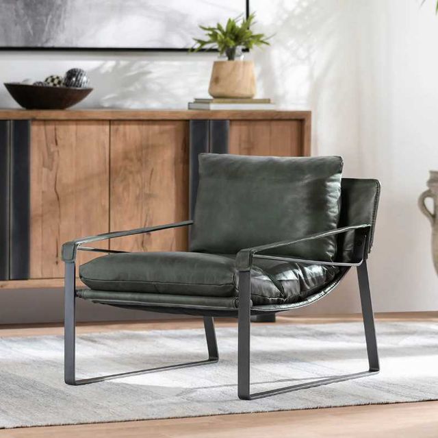 Classic Home Morgan Forest Green Accent Chair-1