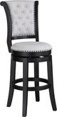 Crown Mark Granville Black/Dove Swivel Bar Stool-0