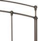 SinCa-CA Fenton Black Walnut Queen Metal Rod Headboard-3