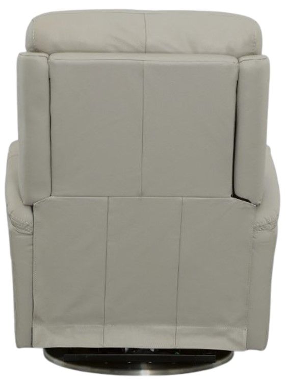 Flexsteel® View Light Gray Swivel Power Recliner with Power Headrest and Lumbar-6