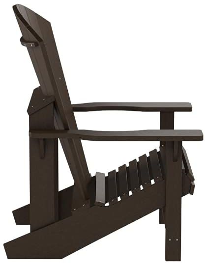 C.R. Plastic Generation Line Chocolate Classic Adirondack Outdoor Chair-3