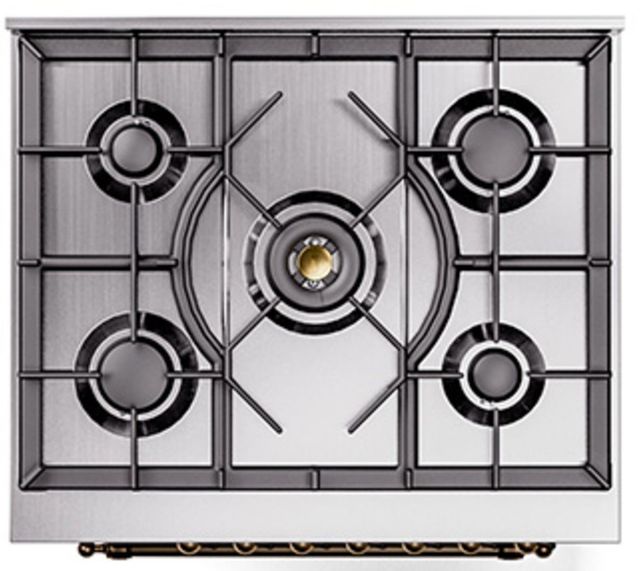 Ilve® Nostalgie II Series 30" Antique White Pro Style Dual Fuel Range-2