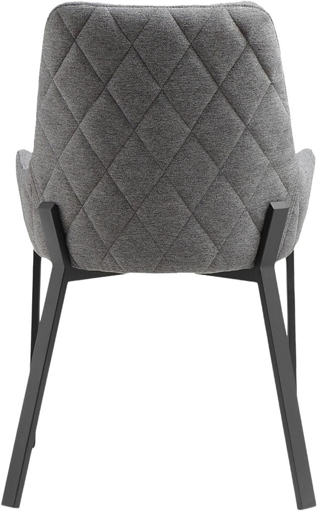 Moe's Home Collection Lloyd 2-Piece Dark Grey Dining Arm Chair Set-2