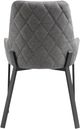 Moe's Home Collection Lloyd 2-Piece Dark Grey Dining Arm Chair Set-2