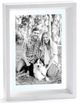 Giftcraft White 4x6 Floating Photo Frame-0