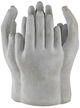 A & B Home Gray Cement Cupped Hands Planter-2