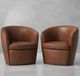 Parker House® Barolo 2-Piece Vintage Whiskey Swivel Club Chair Set-1