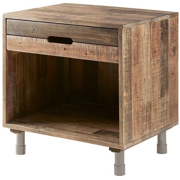 Olliix by INK+IVY Natural Renu Solid Wood Nightstand-1