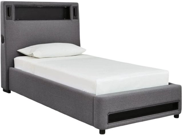 Signature Design by Ashley® Cayberry Gray Full Upholstered Panel Bed-0