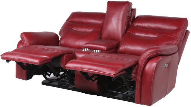 Steve Silver Co. Fortuna Wine Power Reclining Loveseat with Console-3