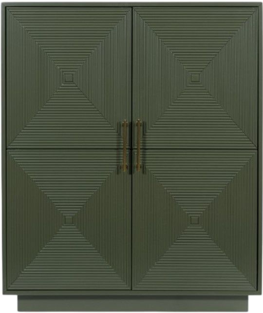 Signature Design by Ashley® Geirwood Dark Green Accent Cabinet-1