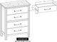 International Furniture Direct Olimpia Natural Chest-2