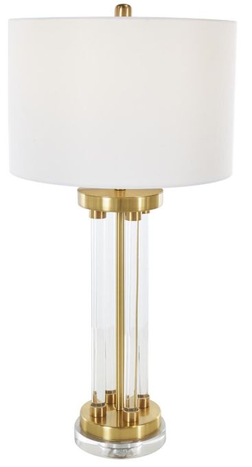Deco Marche Gold Table Lamp with Silver Base-0