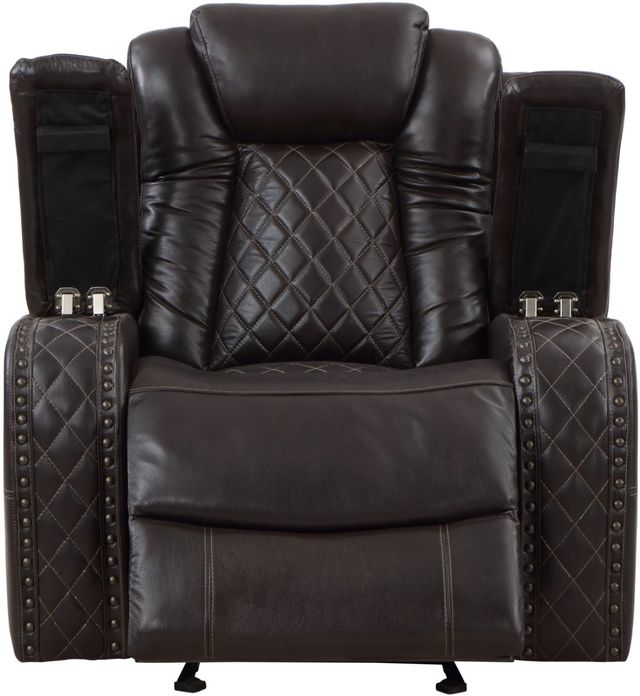 New Classic® Home Furnishings Joshua Walnut Glider Recliner-4