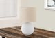 Monarch Specialties Inc. 16"H Cream Ceramic Table Lamp-3