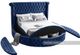 Meridian Furniture Luxus Navy Full Bed-3