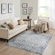 Olliix by Madison Park Hannah Blue/Cream 8x10' Moroccan Area Rug-2