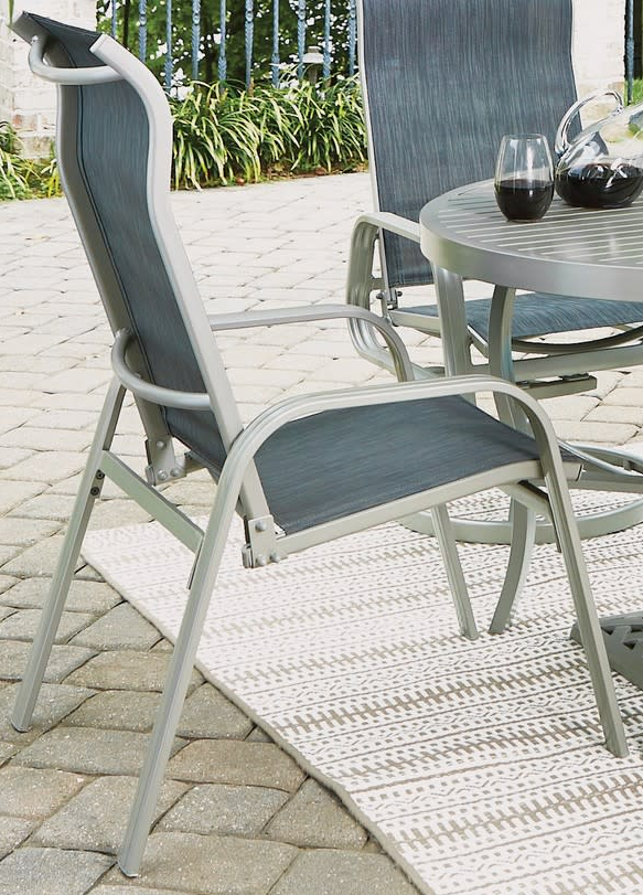 Homestyles® Captiva 5-Piece Gray Outdoor Dining Set with Umbrella-1