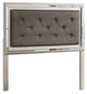 Signature Design by Ashley® Lonnix 5-Piece Silver Full Upholstered Panel Headboard Set-1
