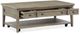 Magnussen Home® Paxton Place Dovetail Gray Rectangular Cocktail Table with Casters-2