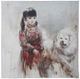 A & B Home Red/White Wall Art-0
