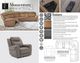 Parker House® Momentum Dark Granite Power Zero-Gravity Recliner with Power Headrest and Lumbar-4