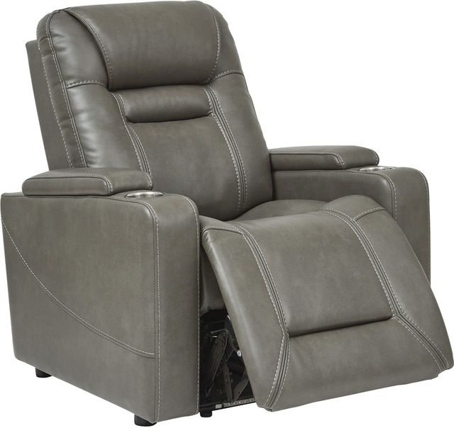 Signature Design by Ashley® Crenshaw Smoke Power Recliner-1