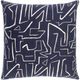 Surya Bogolani Black 20"x20" Toss Pillow with Polyester Insert-0