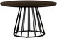 Armen Living Motion Brown Top Dining Table with Black Base-0