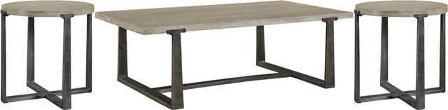 Signature Design by Ashley® Dalenville 3-Piece Gray Living Room Table Set