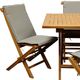 Stylecraft 5-Piece Solid Teak Water Base Natural Outdoor Dining Set -1