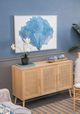 A & B Home Blue/White Rectangular Abstract Tree Wall Art-4