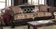 Furniture of America® Quirino Burgundy/Dark Brown Sofa and Loveseat-1