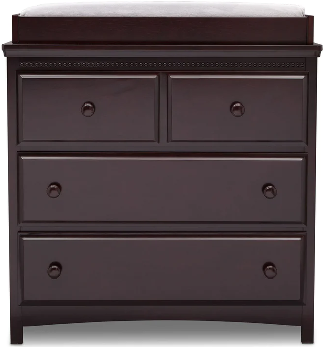 Delta Children Emerson Dark Chocolate Dresser with Changing Top