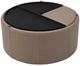 Palliser® Furniture Customizable Mingle Round Medium Storage Ottoman with Table-3