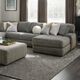 Furniture of America® Elmhurst Charcoal U-Shaped Sectional-1