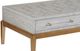 Bassett Mirror Perrine Graphite Gray Rectangular Cocktail Table with Gold Base-3