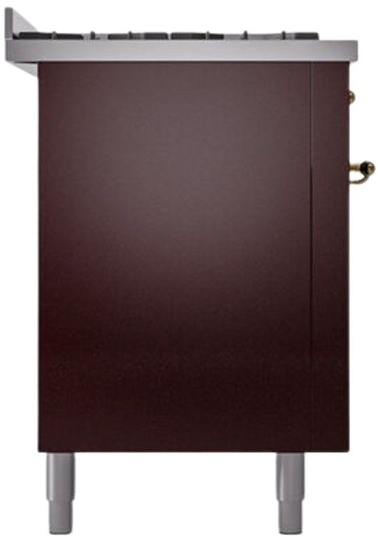 Ilve® Nostalgie II Series 60" Burgundy Pro Style Dual Fuel Range-2