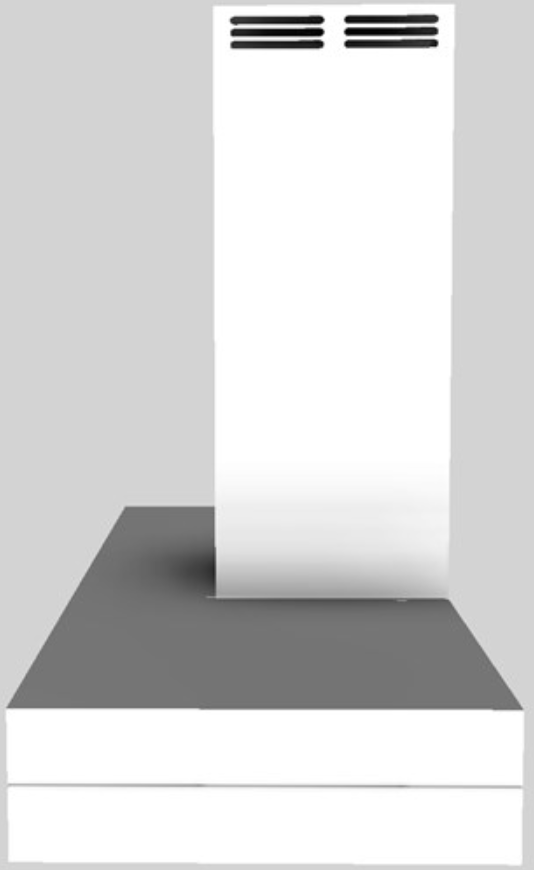 Vent-A-Hood® 48" White Duct Free Wall Mounted Range Hood-1