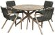 Armen Living Oasis and Brielle Outdoor 5 Piece Light Eucalyptus Dining Set-0