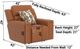 iAmerica Tuscany Whiskey Leather Power Lay Flat Recliner with Power Headrest-4