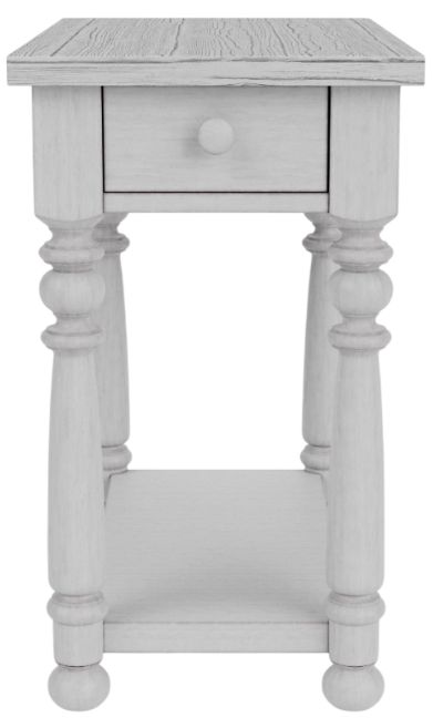 Riverside Furniture Winston Aged Cotton Chairside Table-2