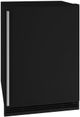 U-Line® Black 21" Built-In Compact Refrigerator-0