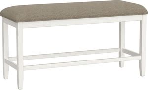 Emerald Home Sarasota 6-Piece Cocoa Milk/White Counter Height Table Set