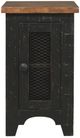 Signature Design by Ashley® Valebeck Brown Chairside End Table with Black Base-1